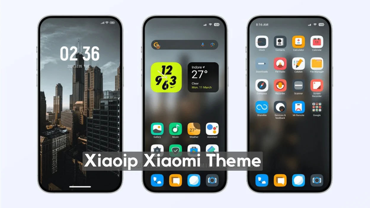 Xiaoip HyperOS Theme for Xiaomi with Dark Mode