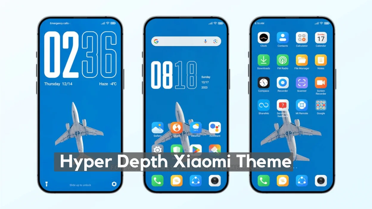 Hyper Depth HyperOS Theme for Xiaomi with HyperOS Experience