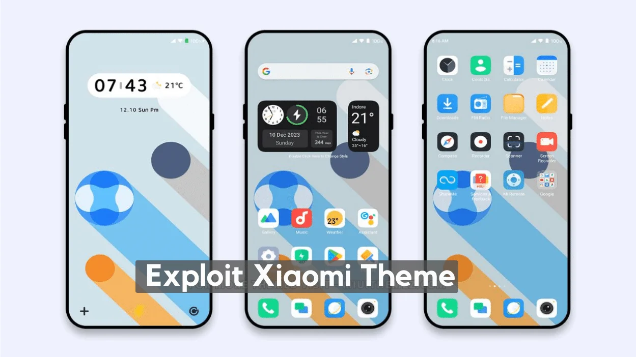 Exploit HyperOS Theme for Xiaomi with Dynamic Widgets