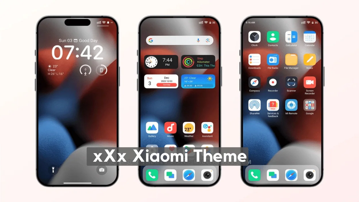 xXx HyperOS Theme for Xiaomi with iOS Style