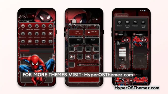 DVRK SPIDERMVN HyperOS Theme