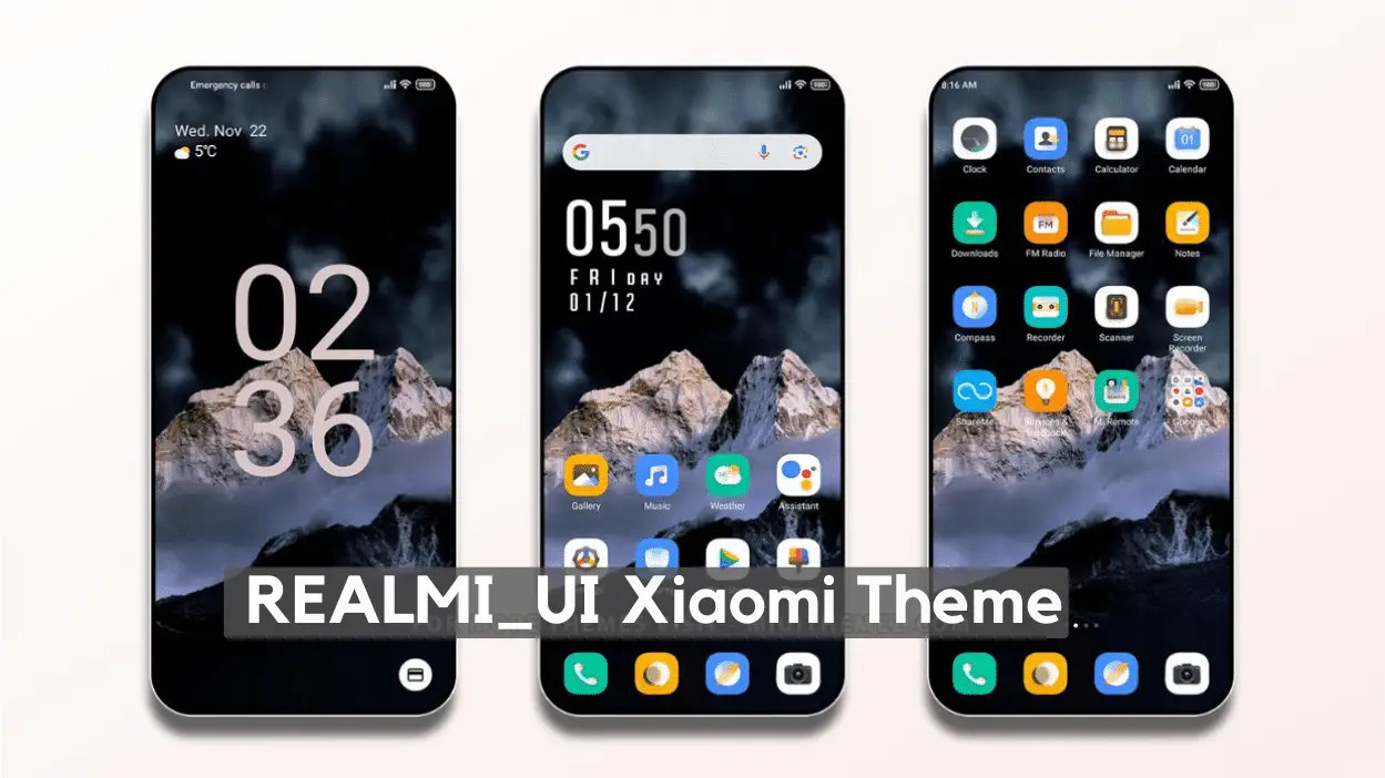 REALMI_UI HyperOS Theme for Xiaomi with Animated Icons