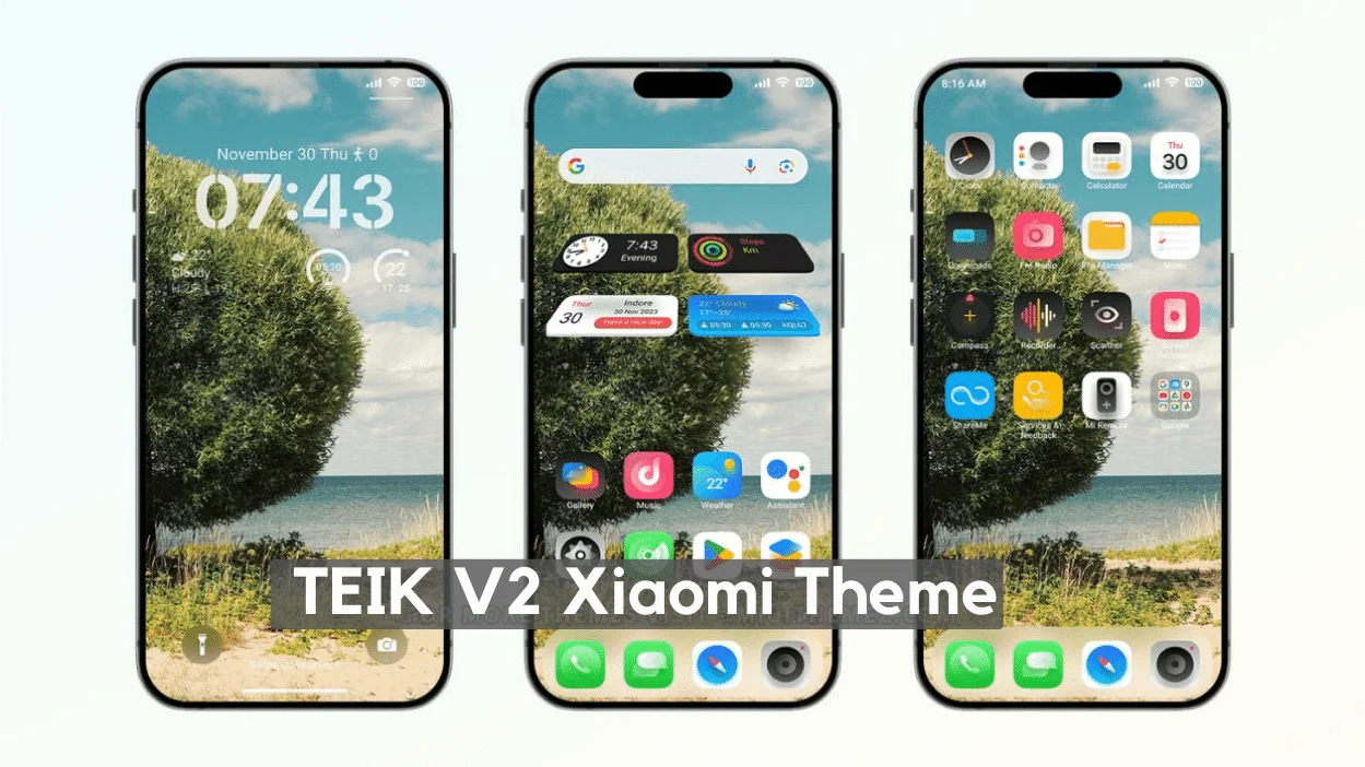 TEIK V2 HyperOS Theme for Xiaomi with iOS Style