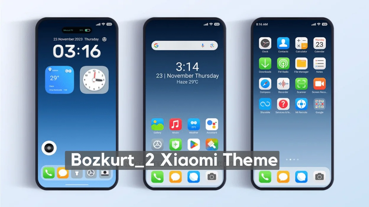 Bozkurt_2 HyperOS Theme for Xiaomi with Dynamic UI