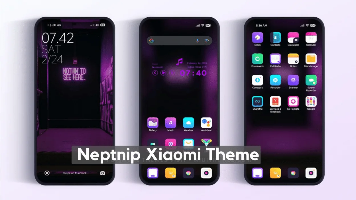 Neptnip HyperOS Theme for Xiaomi with Dark Mode