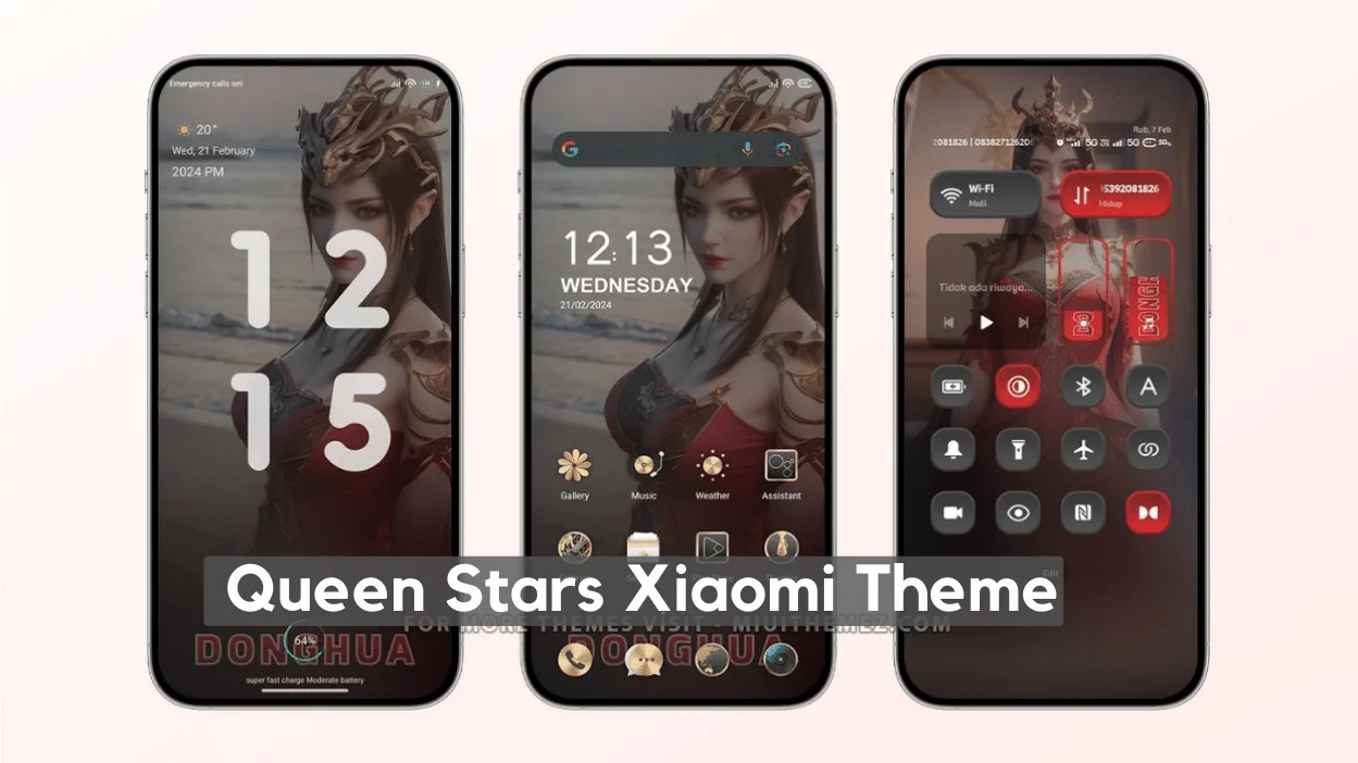 Queen Stars HyperOS Theme for Xiaomi with Dark Mode