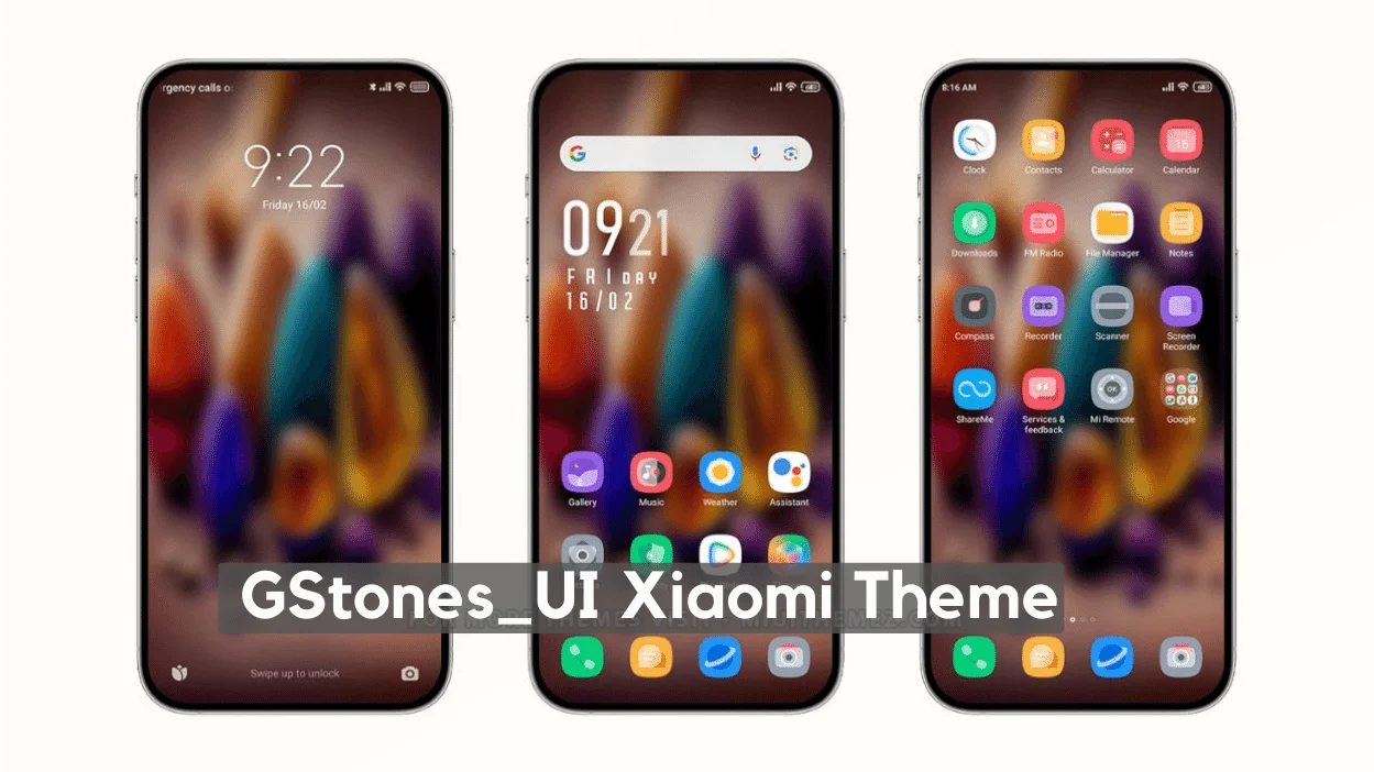 GStones_UI HyperOS Theme for Xiaomi with Dynamic UI