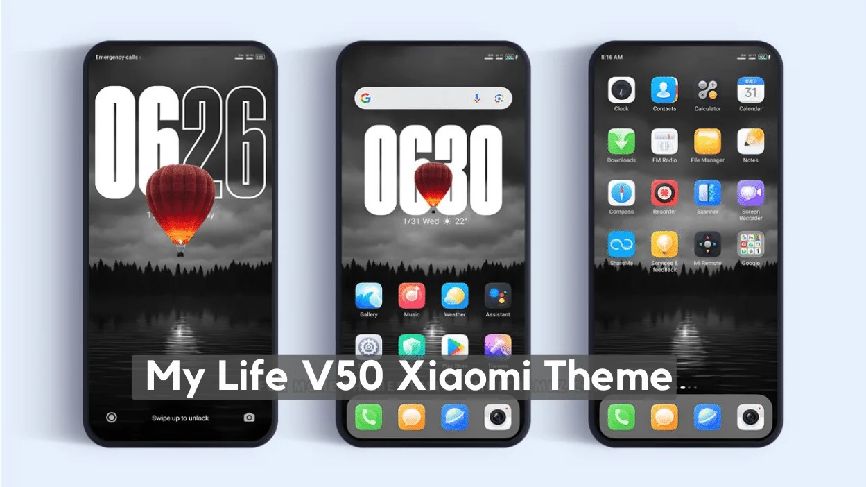 My Life V50 HyperOS Theme for Xiaomi with Depth Effect