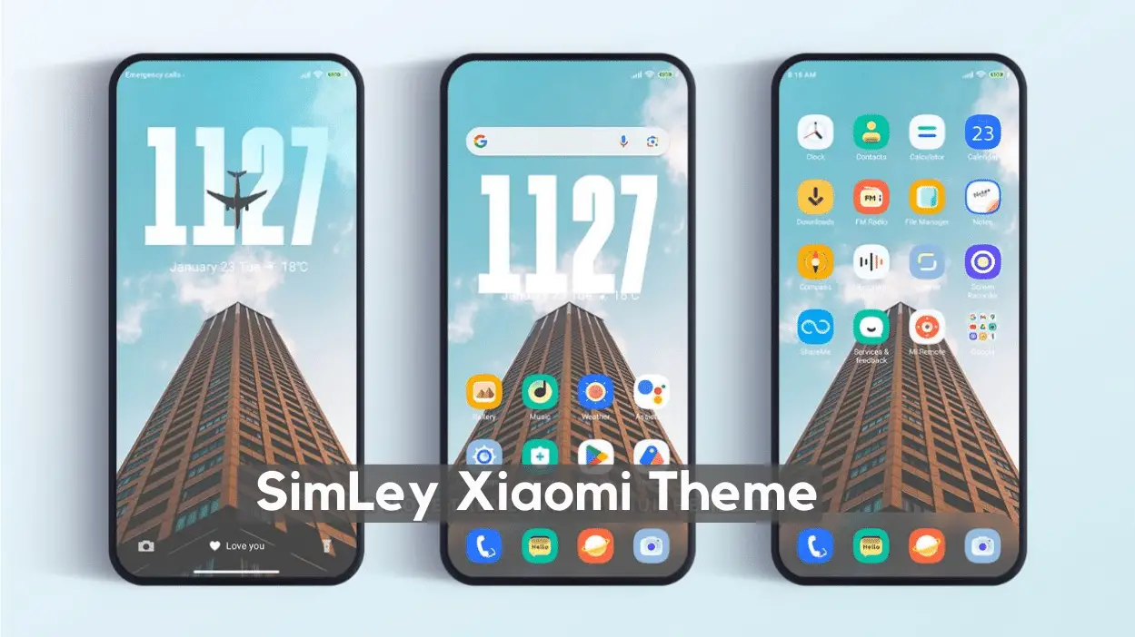 SimLey HyperOS Theme for Xiaomi with Depth Effect