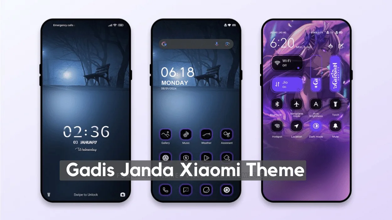 Gadis Janda HyperOS Theme for Xiaomi with Anime Dark Mode