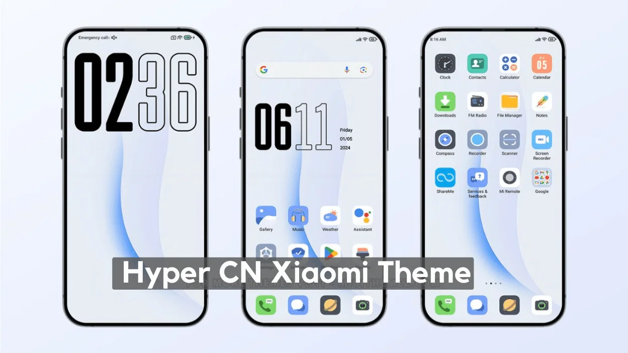 Hyper CN HyperOS Theme for Xiaomi with Hyper Effect