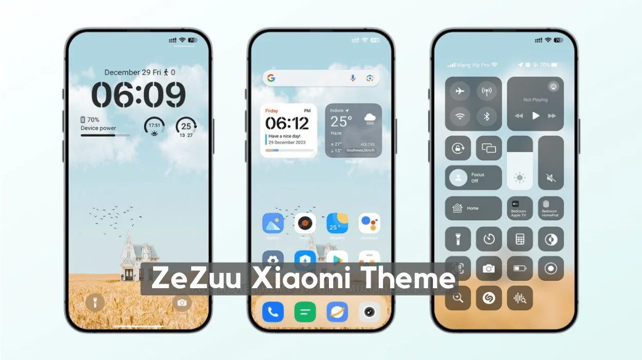 ZeZuu HyperOS Theme for Xiaomi with iOS Style