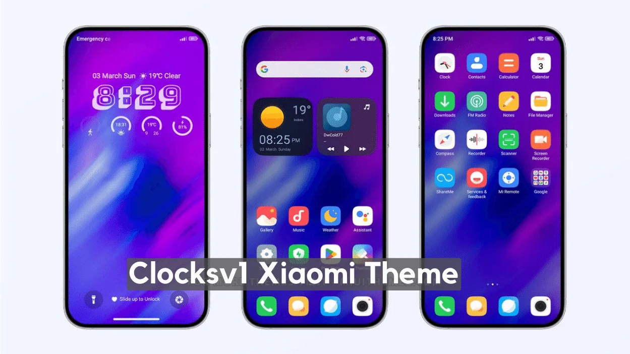 Clocksv1 HyperOS Theme for Xiaomi with Dynamic Lockscreen