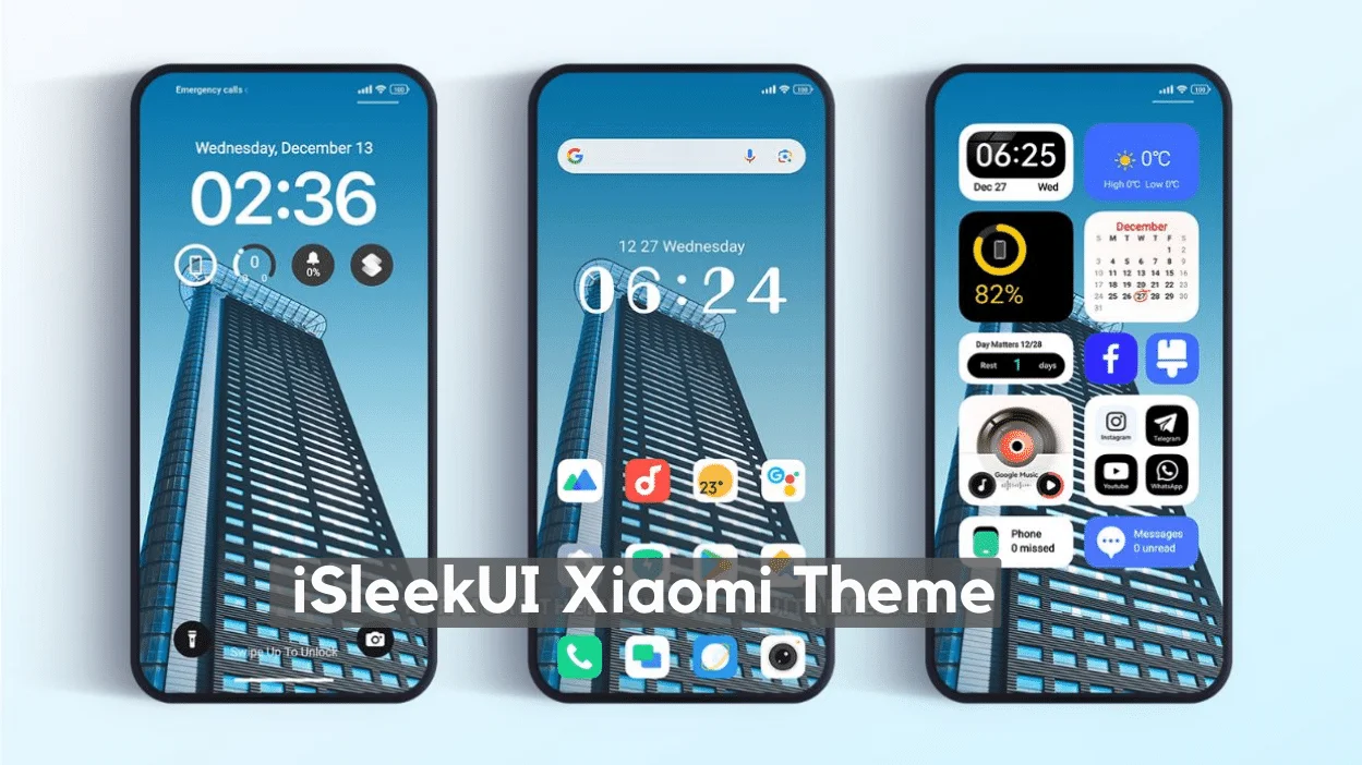 iSleekUI HyperOS Theme for Xiaomi with Dynamic Lockscreen