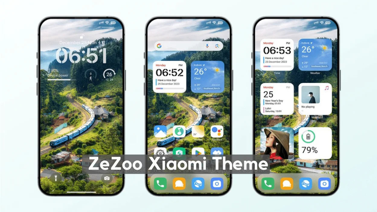 ZeZoo HyperOS Theme for Xiaomi with iOS Widgets