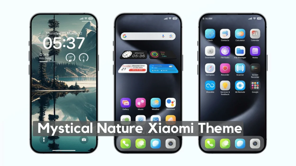 Mystical Nature HyperOS Theme for Xiaomi with iOS Style