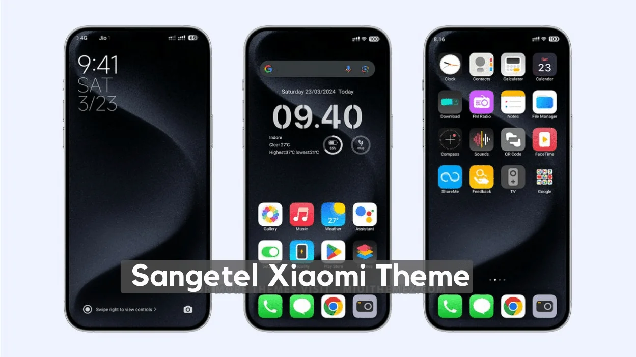 SANGETEL HyperOS Theme for Xiaomi with Dark Mode