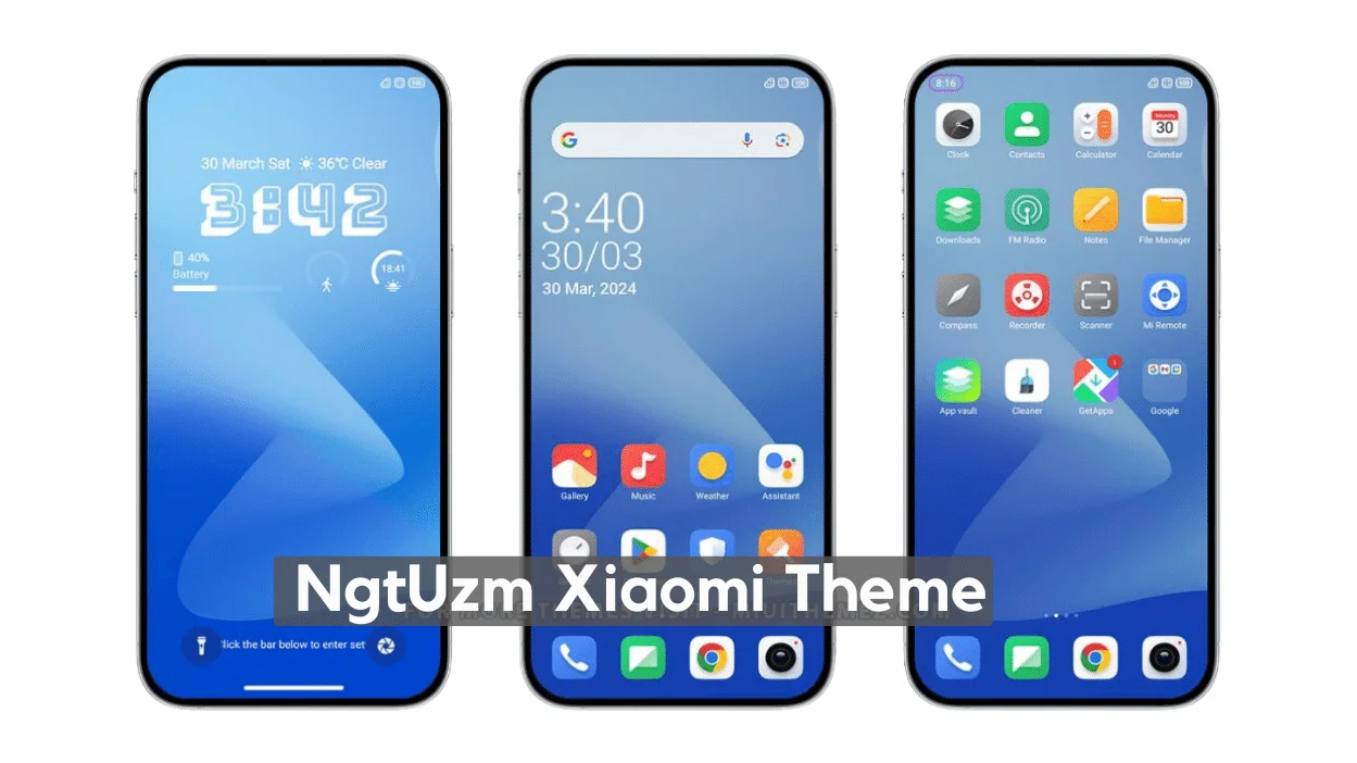 NgtUzm HyperOS Theme for Xiaomi with Customizable Lockscreen