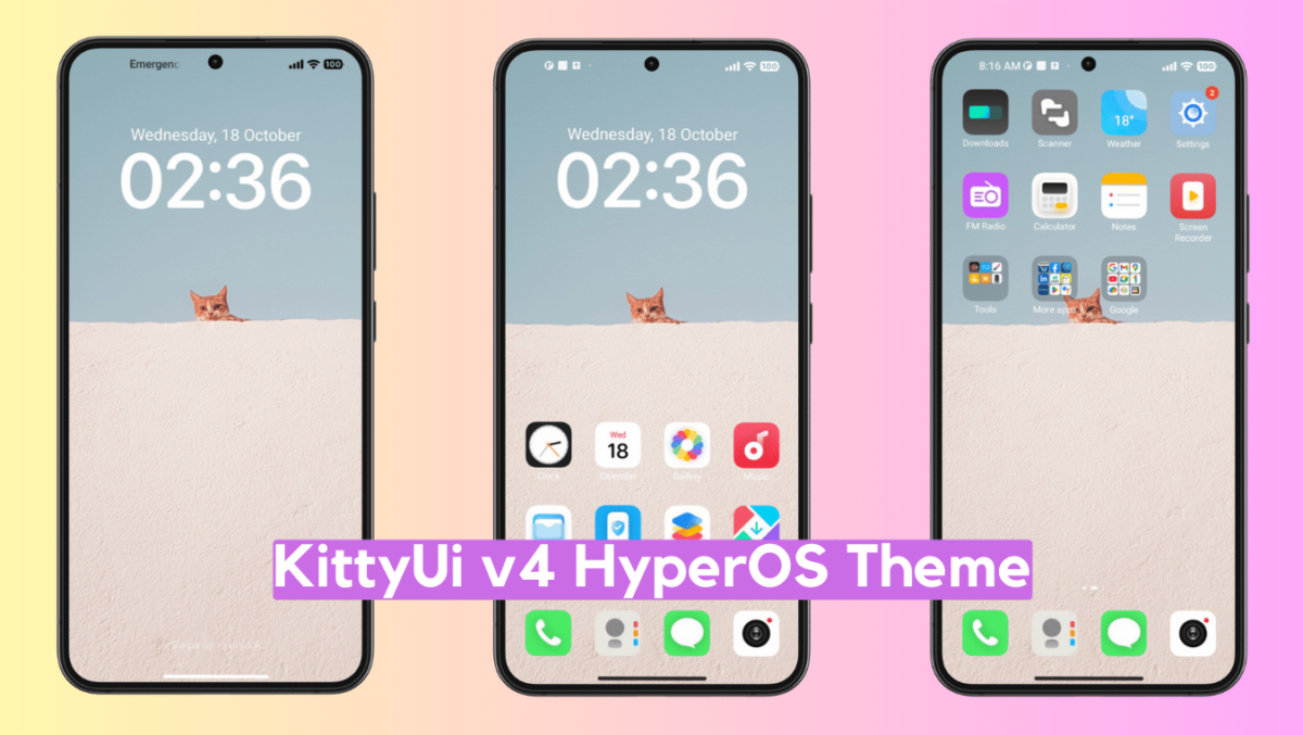 KittyUI v4 HyperOS Theme for Xiaomi with Minimal Experience - HyperOS ...