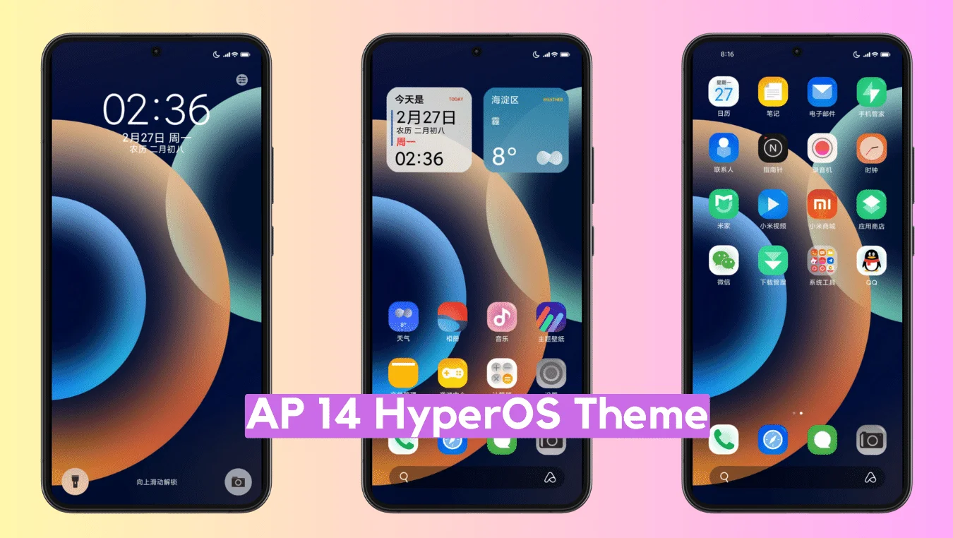 AP14 HyperOS Theme for Xiaomi with iOS Experience