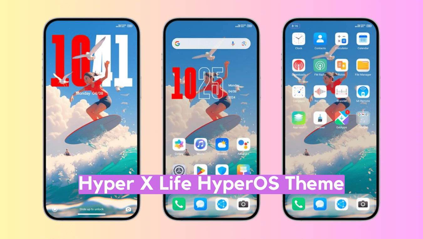 Hyper X Life HyperOS Theme for Xiaomi with HyperOS Experience