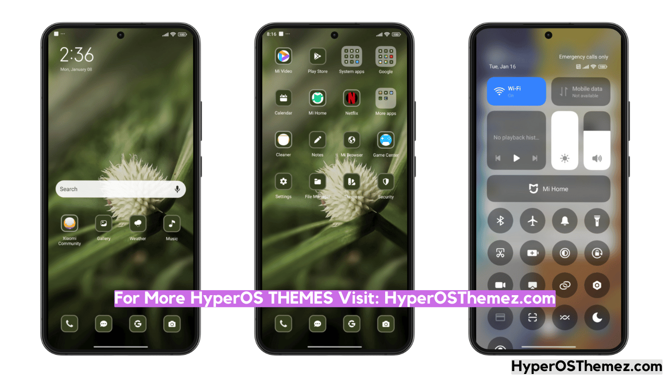 Green Close HyperOS Theme