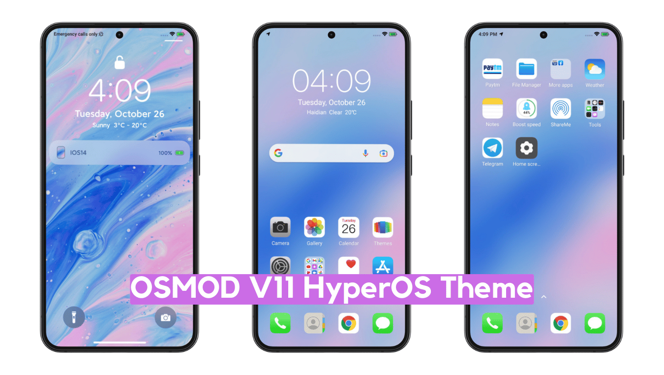 OSMOD V11 HyperOS Theme for Xiaomi with iOS 14 Experience