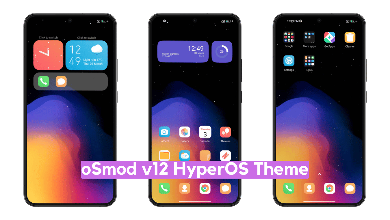 oSmod v12 HyperOS Theme for Xiaomi with Dynamic Experience