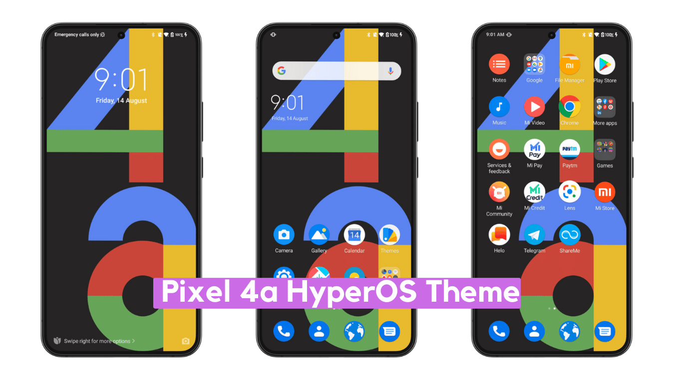 Pixel 4a HyperOS Theme for Xiaomi with Pixel Experience