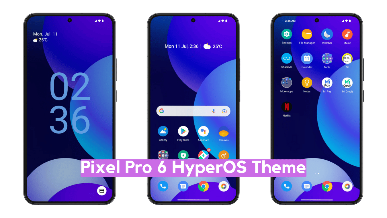 Pixel Pro 6 HyperOS Theme for Xiaomi with Pixel Experience