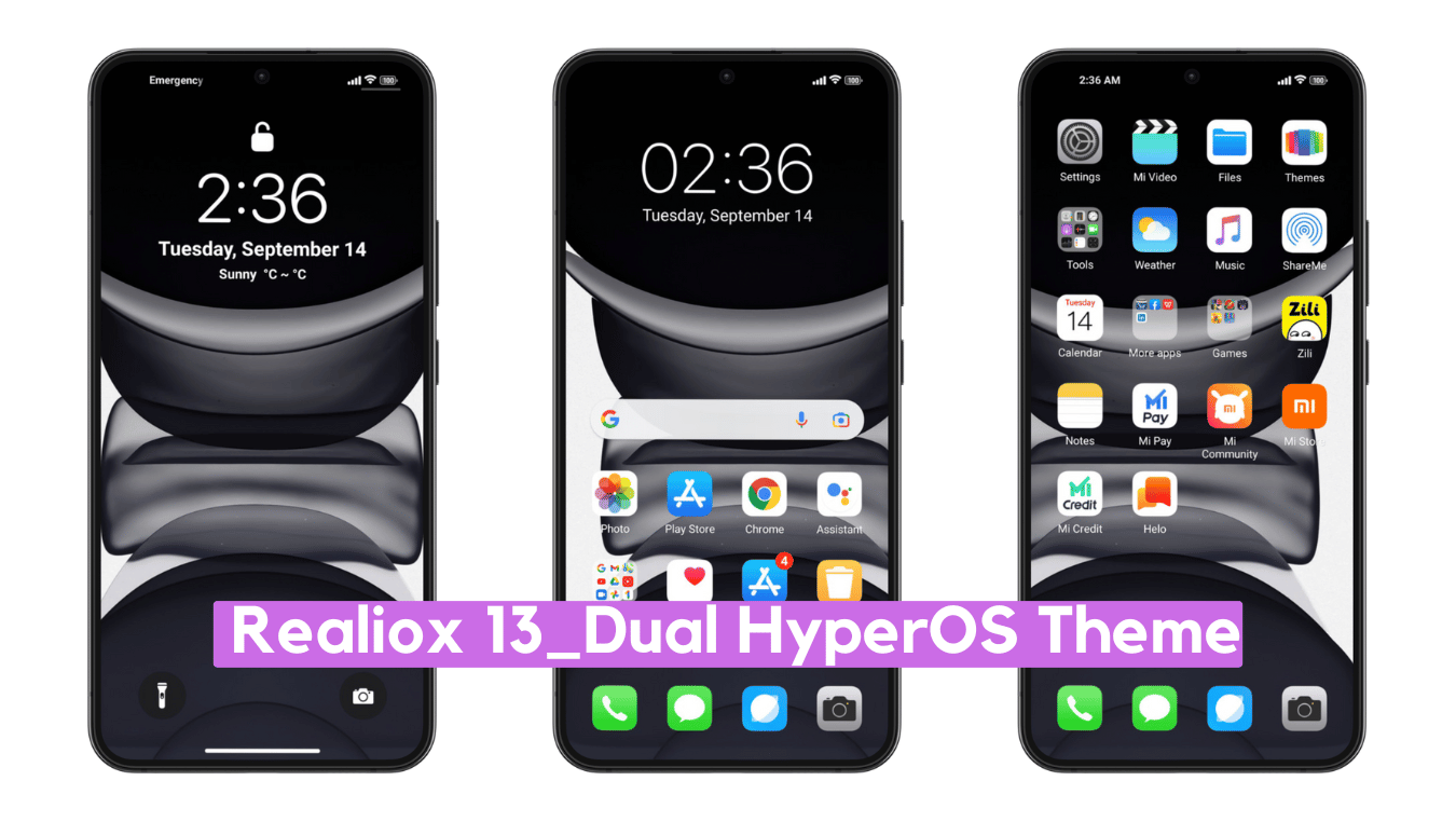 Realiox 13_Dual HyperOS Theme for Xiaomi with iOS Experience