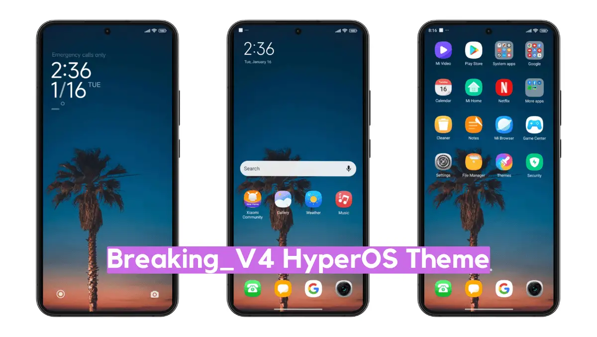 breaking v4 HyperOS Theme for Xiaomi with Beautiful Icons