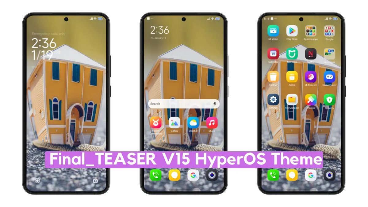 Final_TEASER V15 HyperOS Theme with Cool Dynamic Experience