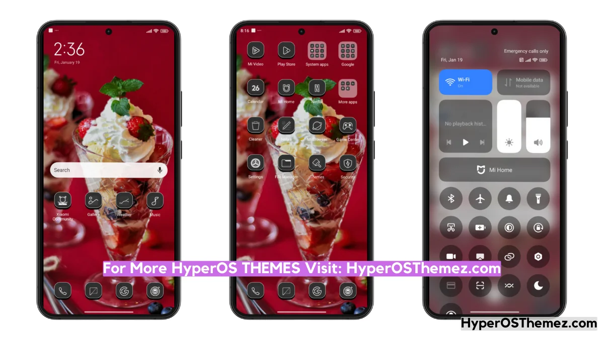 Ice Cream HyperOS Theme