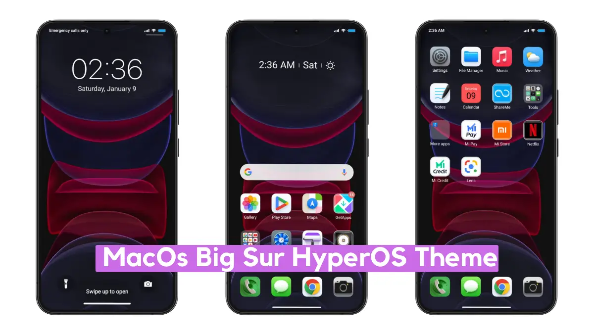 MacOs Big Sur HyperOS Theme with iOS Experience