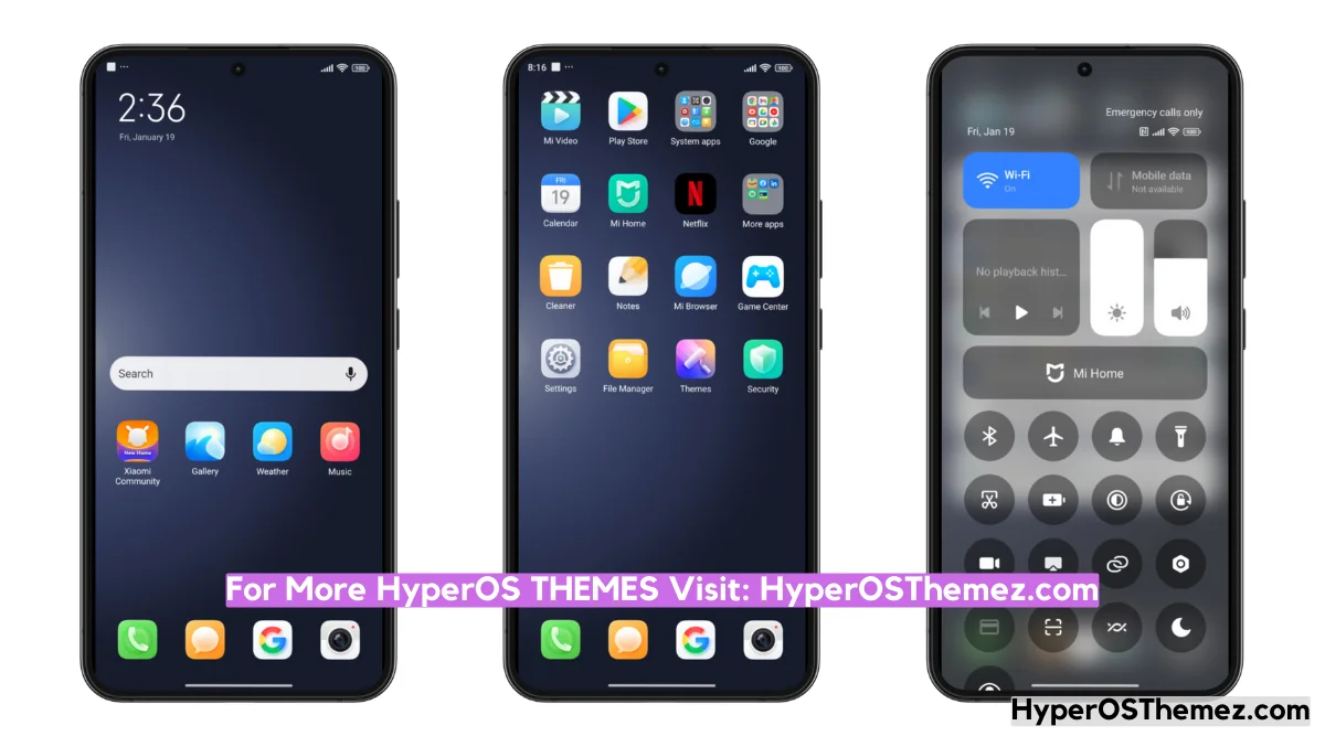 Mirage DARK HyperOS Theme