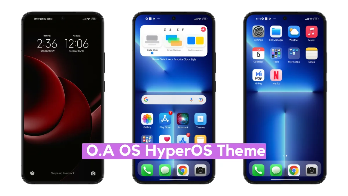 OA OS HyperOS Theme with iOS Style