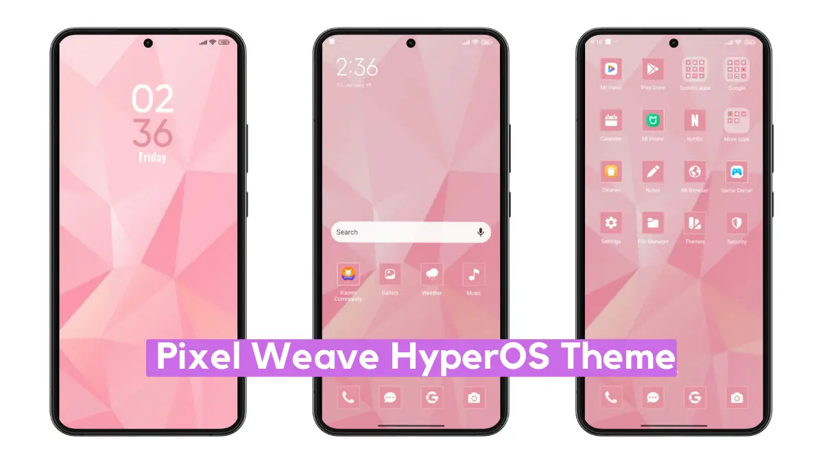 Pixel Weave HyperOS Theme with Minimal Experience