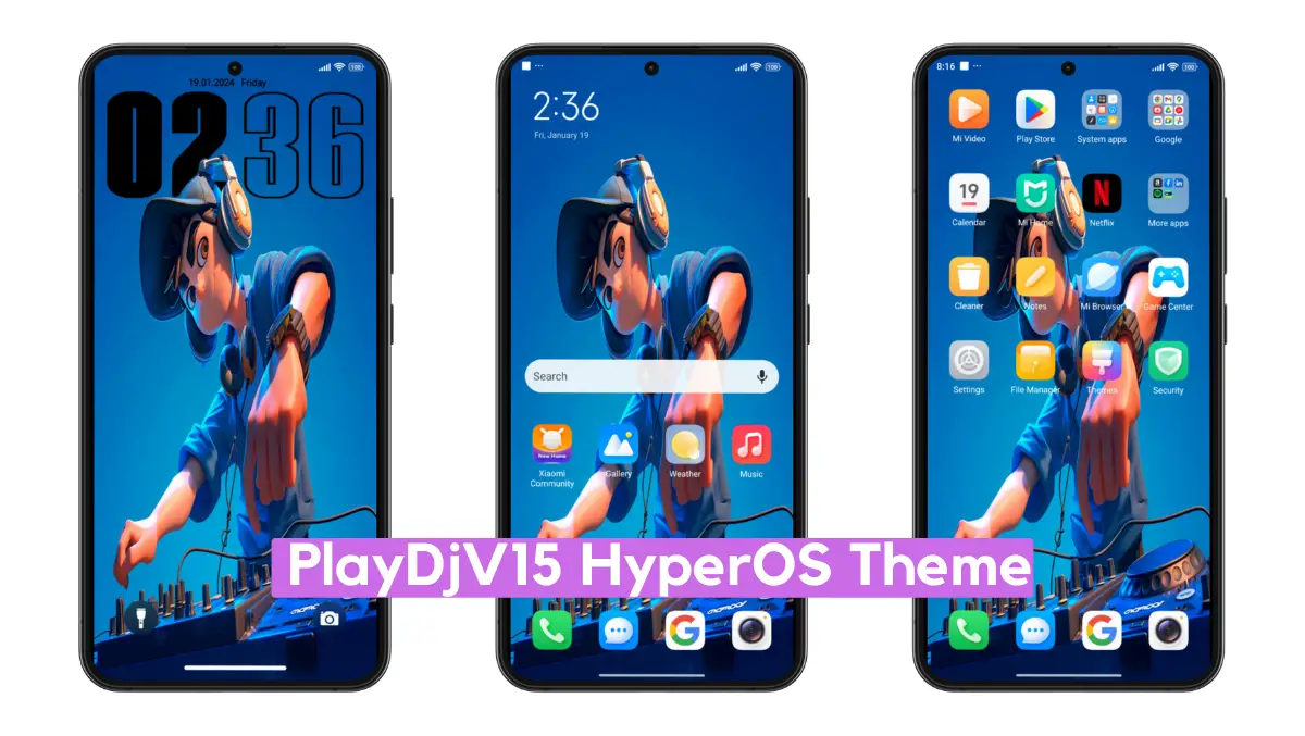 PlayDjV15 HyperOS Theme with Minimal HyperOS Experience