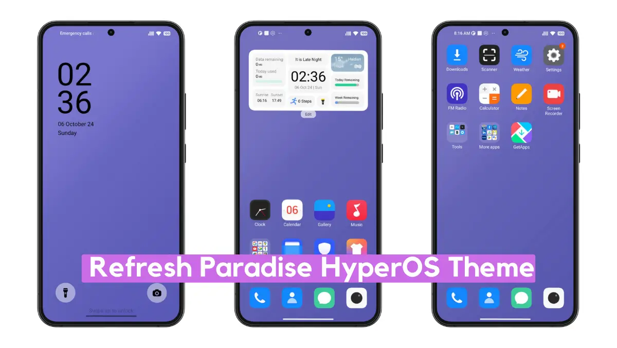 Refresh Paradise HyperOS Theme with Minimal Dynamic Experience